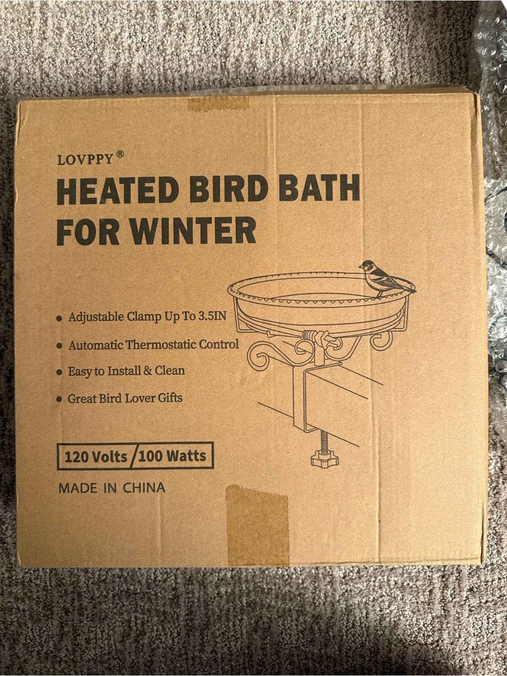 Heated Bird Bath for Winter